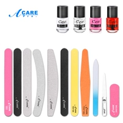 Acare Nail File Đánh Bóng Nail Cát Sponge Sponge Làm Móng Tool Set Đánh Bóng Khối Nail Thất Bại