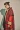 Wu Yifan với phần dài áo gió nam kẻ sọc đỏ mở không tay lỏng lẻo đơn ngực áo gió áo khoác cá tính áo gió giảm cân