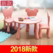 Tư vấn lớp học dày bàn trẻ em và ghế học sinh đơn ghế nâng nhà hàng tròn với kết hợp điều chỉnh bàn sơn - Phòng trẻ em / Bàn ghế