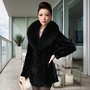 Nữ hoàng dày với cùng một đoạn Hained fur Phiên bản Hàn Quốc của chiếc áo khoác lông mùa thu và mùa đông lông cáo dành cho nữ - Faux Fur áo khoác lót lông