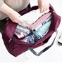 Túi du lịch xe đẩy túi nữ túi hành lý dung lượng lớn du lịch ngắn khoảng cách gấp hành lý xách tay giản dị dễ thương Hàn Quốc phiên bản vali hồng