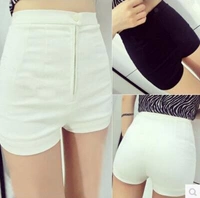 2018 mùa xuân và mùa hè mới của phụ nữ quần short Hàn Quốc phiên bản của hoang dã mỏng cao đàn hồi cao eo quần nóng! Eo thon quần đùi jean nữ
