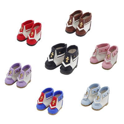 taobao agent OB11 shoes baby shoes, doll clothing beautiful knit pig cross boots school shoes spot