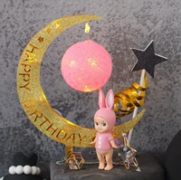 Star Moon Light Cake Trang trí Ngày Valentine Trang trí Bánh Trang trí Trung thu Lễ hội Bánh Trung thu Trang trí Mặt trăng - Trang trí nội thất phòng ngủ đẹp cho nữ