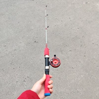 80 см красный полюс+колесо (без рыбной рыбной проволоки)