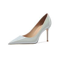 Смог -синяя патентная кожа модель