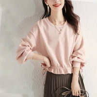 Брендовый свитшот, ремень, лонгслив, на шнурках