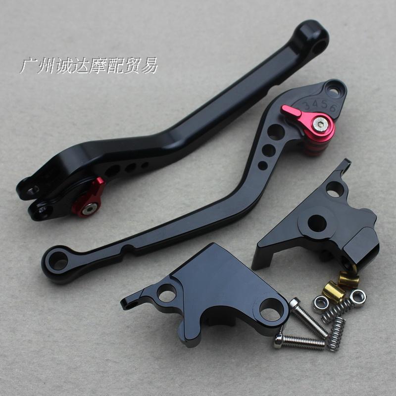 1 Pair Long Handle BlackFor Yamaha motorcycle FZ6 Modified parts FZ8 brake Handlebar FZ1 ox horn CNC Handle pull rod
