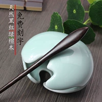Деревянная китайская шпилька из сандалового дерева, ханьфу, универсальная заколка для волос, аксессуар для волос, простой и элегантный дизайн