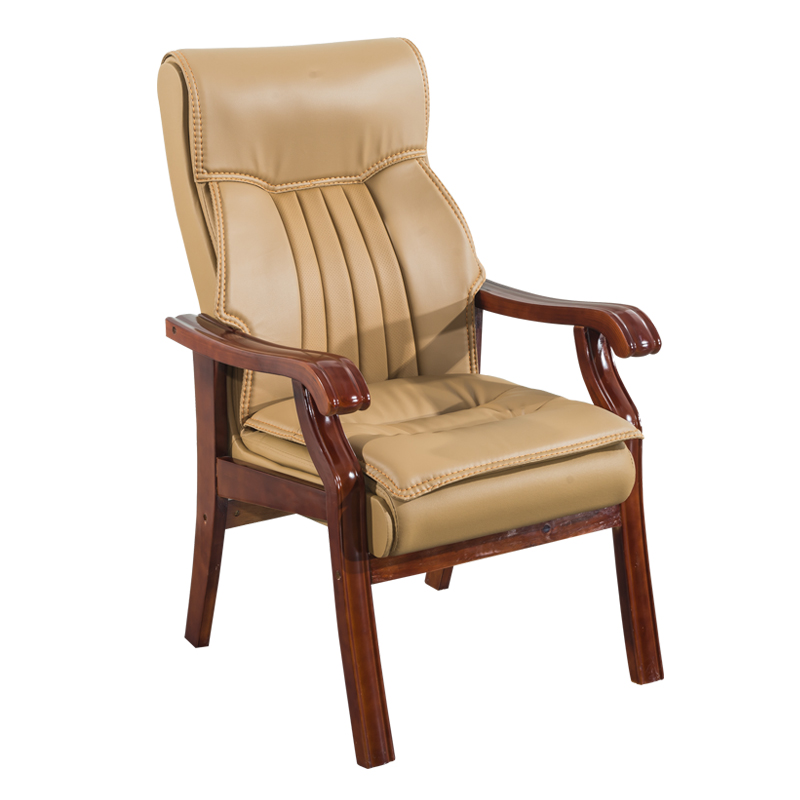 8672 beige solid wood feet