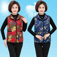 Phụ nữ trung niên mùa xuân và mùa thu mới vest vest mới 50-60 tuổi mẹ tải vest vest vest - Áo vest gile vest nữ