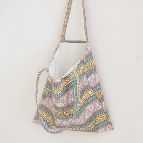 Этнический оригинальный треугольник, ретро сумка на одно плечо, тканевый мешок, сумка для путешествий, этнический стиль