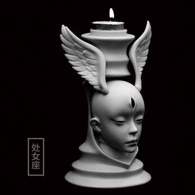 taobao agent ◆ Sweet Wine BJD ◆ [Pinean Guard] 12 constellation theme human -shaped candlestick (Virgin Gemini Lion)