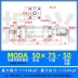 MOB có thể điều chỉnh xi lanh dầu nhẹ MODA50 * 25/50/100/150/75/25-50 loại thanh giằng đôi ổ cắm xi lanh thủy lực thiết kế xi lanh thủy lực Xy lanh thủy lực