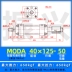 xilanh thủy lực 160 MOB có thể điều chỉnh xi lanh dầu nhẹ MODA40 * 25/50/100/150/75/25-50 loại thanh giằng đôi ổ cắm xi lanh thủy lực xilanh thuỷ lực Xy lanh thủy lực