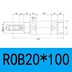 ROB/ROA/ROC khoan 20 xi lanh thủy lực tròn mini 20*50 100*150 200 250 300 ben thủy lực 2 chiều Xy lanh thủy lực