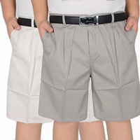 Đặc biệt hàng ngày mùa hè cộng với phân bón để tăng phù hợp với nam giới quần short thắt lưng tuổi 5 điểm quần rửa bông cha quần tây nam hàng hiệu