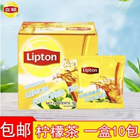 Lipton Lipton Fresh Lemon Flavor Tea Solid Ice Cool Drink 10 упаковок 180 г, бесплатная доставка