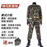 Зеленый цветочный набор [верхний+брюки для отправки ремня