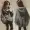 Phiên bản Hàn Quốc của áo rộng kích thước lớn cộng với áo khoác nhung dày học sinh nữ trùm đầu áo len ấm áp áo len màu đen mai màu xám - Áo len