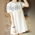 Mùa hè mới thai sản váy ngắn tay cotton dễ thương phim hoạt hình in dài lỏng T-Shirt của phụ nữ áo triều thời trang Áo thai sản