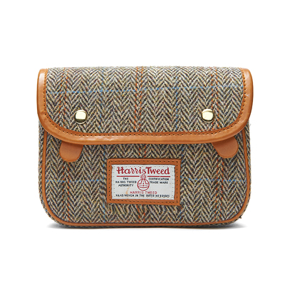 taobao agent Play!Classic retro Harris rough flower Harris Tweed handmade storage shoulder oblique span bag
