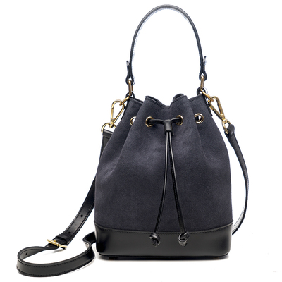 taobao agent Play!Vintage retro!The new messenger bag lifts the head layer of anti -velipan leather stitching dual bucket bag