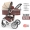 Xe đẩy em bé phong cảnh cao có thể ngồi ngả di động gấp hai chiều bốn bánh giảm xóc trẻ em xe đẩy em bé - Xe đẩy / Đi bộ