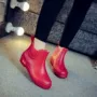 Mưa khởi động nữ ngắn ống mùa hè non-slip khởi động thấp nước khởi động Hàn Quốc thời trang sinh viên giày nước dành cho người lớn không thấm nước mưa khởi động giày cao su giày đi mưa crocs nữ