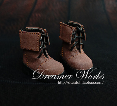 taobao agent [DWS] SD/BJD doll 6 -point shoes/baby shoes turn strap short boots 1/6