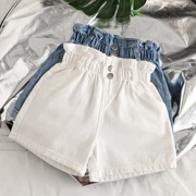 Quần short denim bé gái 2019 hè mới trẻ em lớn Phiên bản Hàn Quốc quần áo trẻ em phần mỏng quần nóng trẻ em quần lửng - Quần jean