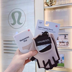 Перчатки для йоги lululemon uplift女士防滑透气运动瑜伽训练撸铁健身骑行半指手套