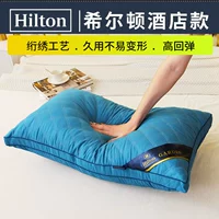 Hilton Five -Star Hotel Pillow Core помогает высоко заснуть назад к шеи, одна пара ядра с подушкой
