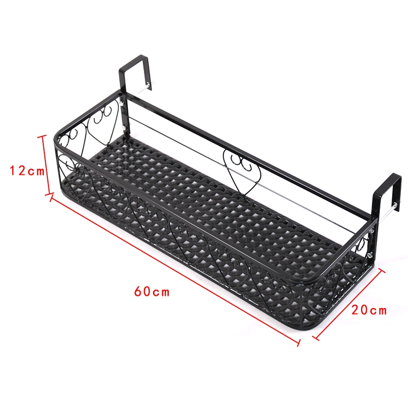 Giá ban công giá treo hoa sắt rèn treo lan can móc treo chậu hoa giá đỡ lan can bệ cửa sổ giá hoa mọng nước giá lưới an toàn 