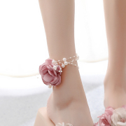 Ban đầu làm bằng tay hoa vòng chân nữ có thể làm cổ tay hoa nhân tạo hoa vòng chân chân vòng phụ kiện đồ trang sức đầu hoa