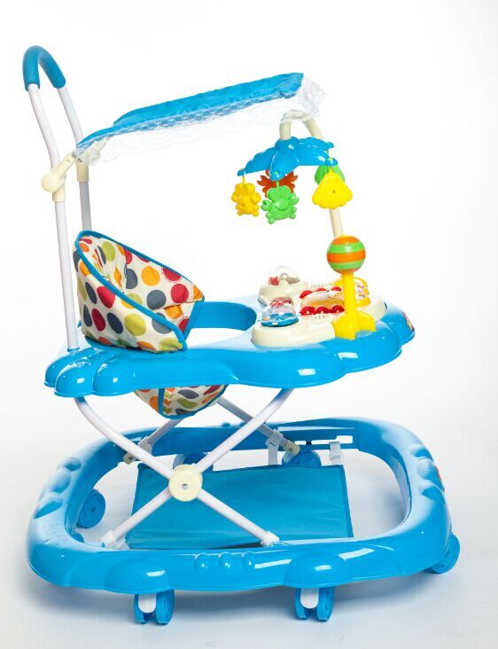 Blue Deluxe2021 baby carriage Boys and girls Walkers newborn bb baby walk vehicle child With music Starting car