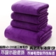 Ультра -толстый фиолетовый 60*200+3 полотенца