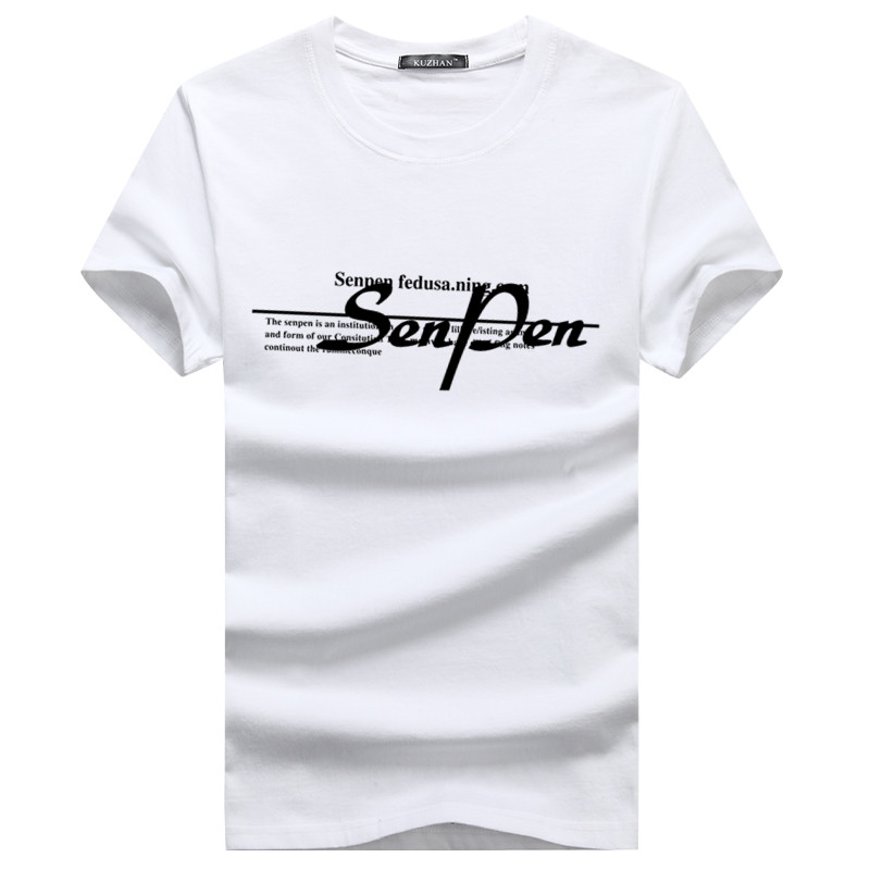 Spray Whitenew pattern personality Chinese style Dragon printing Crew neck man Short sleeve T-shirt easy Big size cotton summer Fat guy men's wear Tide t
