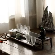 Bộ tách trà nhỏ giữ bộ trà kungfu khay đựng đồ trang trí nhỏ Zizhu Bogu - Trà sứ