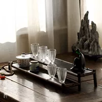 Bộ tách trà nhỏ giữ bộ trà kungfu khay đựng đồ trang trí nhỏ Zizhu Bogu - Trà sứ bộ ấm trà decopro