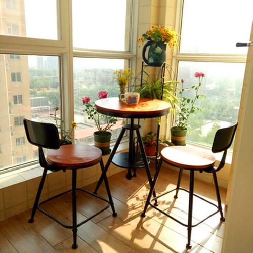Журнальный столик для отдыха, комплект, кованое железо, простой и элегантный дизайн, легкий роскошный стиль, популярно в интернете, 3 предмета