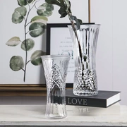 Bình nhỏ tươi nước văn hóa cọ trắng cây giàu có cây thủy tinh bình trang trí trang trí chèn bình hoa thủy tinh đơn giản - Vase / Bồn hoa & Kệ