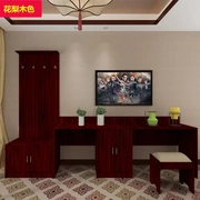 Khách sạn phòng khách sạn tiêu chuẩn phòng kết hợp đầy đủ bộ tủ bàn cao và thấp máy tính TV tủ bàn với bảng treo - Nội thất khách sạn