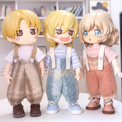 taobao agent OB11 baby cotton velvet trousers wide -leg trousers 12 points BJD UFDOLL P9 GSC YMY can be worn
