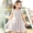 Váy bé gái trắng 2019 không tay phiên bản Hàn Quốc của váy sợi trong chiếc váy bé gái bằng lụa tơ tằm - Váy