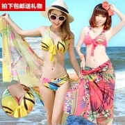 c XL d.e.f cup khăn choàng bikini ba mảnh suối nước nóng ngực nhỏ ngực lớn tấm thép tập hợp đồ bơi phụ nữ - Bikinis