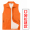 Orange zipper pocket