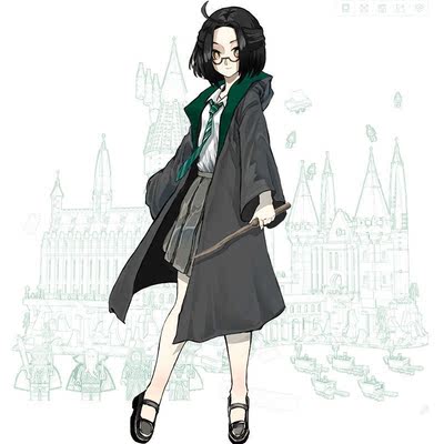 taobao agent Harry Potter Magic Witcher Robe Children, Gryffindor Slin, Herchi Kipchi Cosplay school clothing