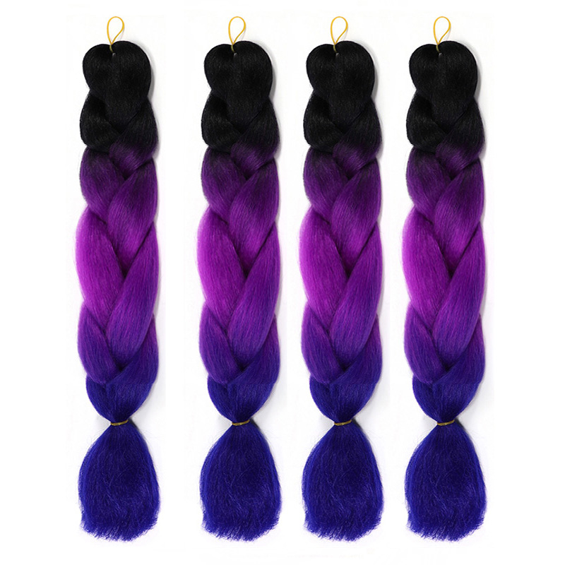 C10 & Black + Fuchsia + Royal BlueDirty braided rope dreadlocks  Hair rope Wigs men and women braided hair Compile and distribute Receiving and sending Wig braid Nepal Hair band size Braid
