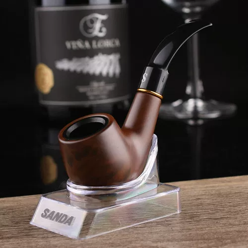 Китайская китайская фильтрация ручной работы мужской железной горшок с дымом дым, такая как твердое дерево старое дымовое держатель сигарет